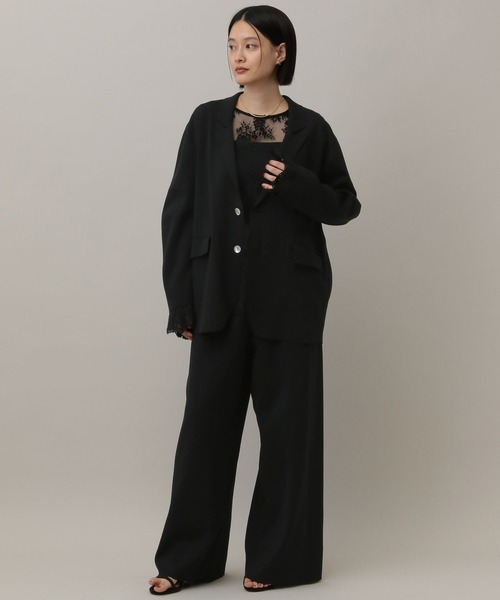セール】ニットジャケットセットアップ（パンツドレス）｜A part by