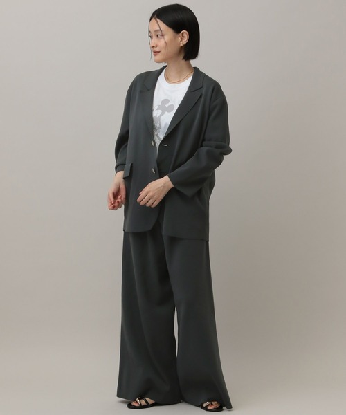 A part by(アパートバイ)の「ニットジャケットセットアップ(パンツドレス・レディース・ベージュ/チャコールグレー/ブラック・FREE)」の19枚目の写真