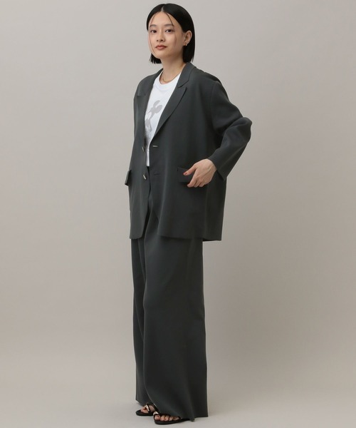 deres 17th 黒 ジャケット&パンツ セットアップ パンツドレス セットアップ トップス テーラードジャケット