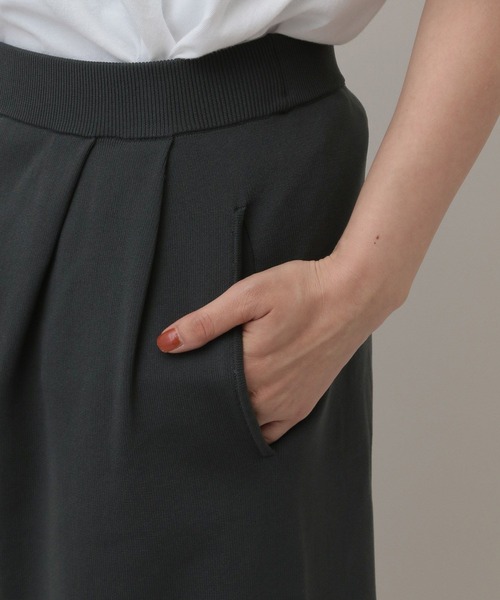 A part by(アパートバイ)の「ニットジャケットセットアップ(パンツドレス・レディース・ベージュ/チャコールグレー/ブラック・FREE)」の13枚目の写真