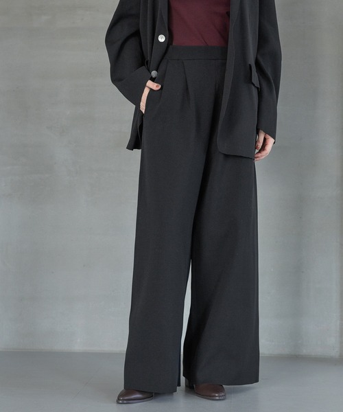 セール】ニットジャケットセットアップ（パンツドレス）｜A part by