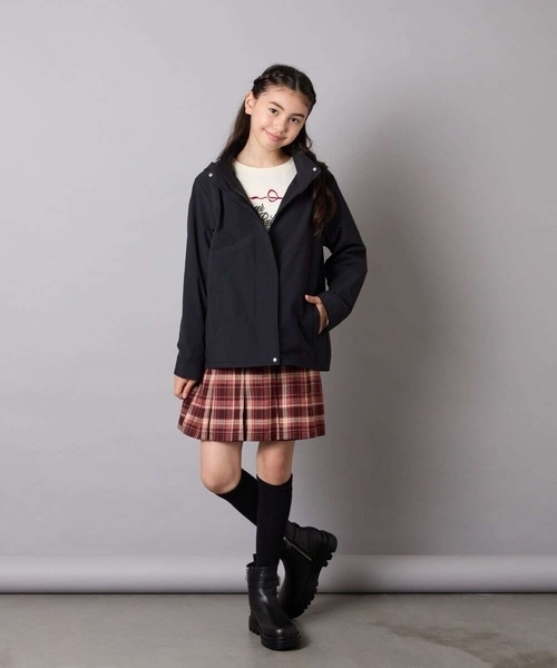 a.v.v（アーヴェヴェ）の「[KIDS]ハート刺繍ニーハイソックス（ソックス/靴下・キッズ・ブラック/グレー・23/20）」の11枚目の写真