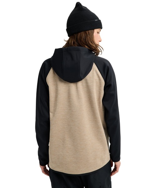 BURTON(バートン)の「Crown ウェザープルーフ フリース プルオーバー(パーカー・レディース・ベージュ×ブラック・M/S/XS)」の2枚目の写真
