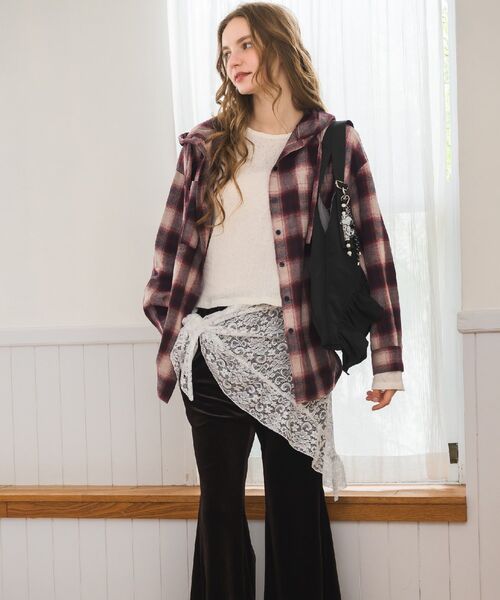 casita(RETRO GIRL)(カシータ)の「【新色追加】レイヤードラップベルト(ベルト・レディース・オフホワイト/ナチュラル/ブラウン系その他2/ブルー系その他2/ブラウン・ONE SIZE)」の10枚目の写真