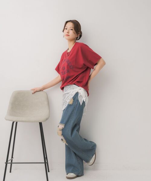 casita(RETRO GIRL)(カシータ)の「【新色追加】レイヤードラップベルト(ベルト・レディース・オフホワイト/ナチュラル/ブラウン系その他2/ブルー系その他2/ブラウン・ONE SIZE)」の15枚目の写真