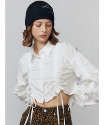 EMODA | ストリングリボンショートシャツ(シャツ/ブラウス)