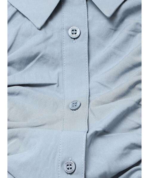 EMODA（エモダ）の「ストリングリボンショートシャツ（シャツ/ブラウス・レディース・ホワイト/ブラウン/ブルー・FREE）」の21枚目の写真