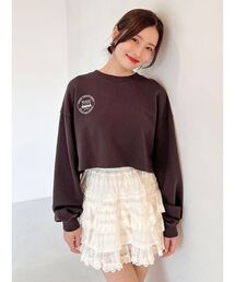 SNIDEL（スナイデル）の「【NUTMEG】コラボクロップドTシャツ（Tシャツ