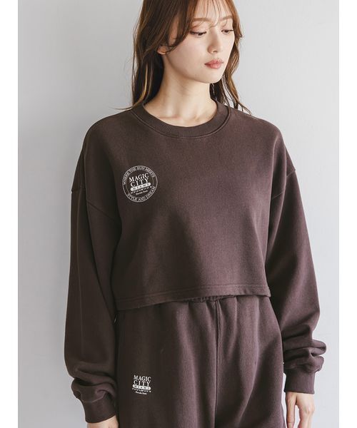 SNIDEL（スナイデル）の「【NUTMEG】コラボクロップドTシャツ（Tシャツ