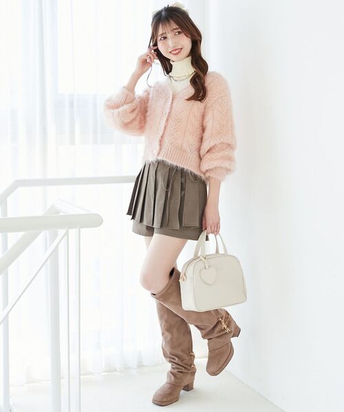 MAJESTIC LEGON（マジェスティックレゴン）の「きらふわレーシーパターンカーデ（カーディガン/ボレロ・レディース・ブラック/ピンク/ブルー/アイボリー/ボルドー・MEDIUM）」の19枚目の写真