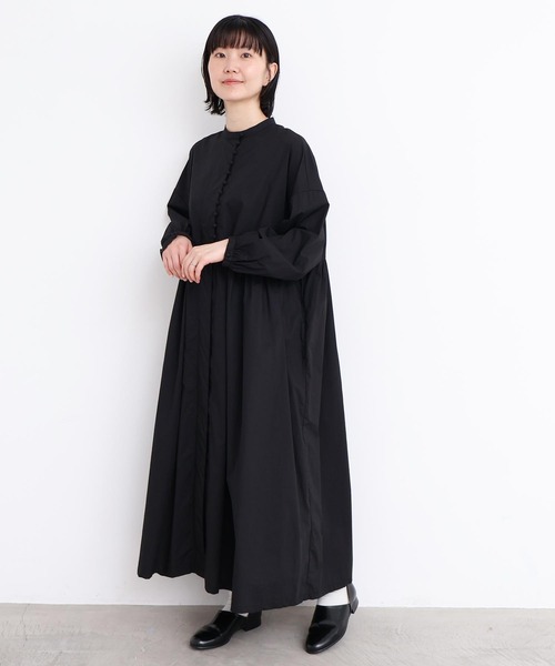 l'atelier du savon（アトリエドサボン）の「_タイプライターころころボタンワンピース（ワンピース・レディース・ホワイト/グリーン/ブラック/イエロー・FREE）」の17枚目の写真