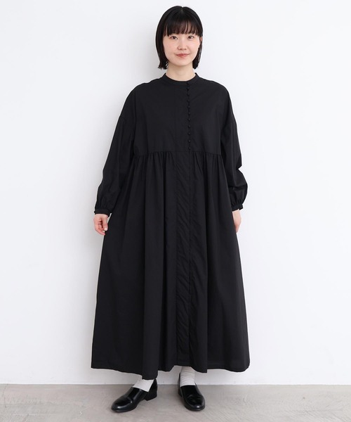 l'atelier du savon（アトリエドサボン）の「_タイプライターころころボタンワンピース（ワンピース・レディース・ホワイト/グリーン/ブラック/イエロー・FREE）」の19枚目の写真