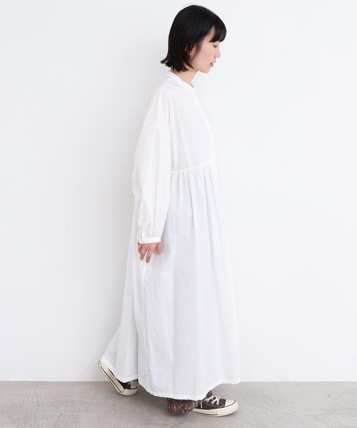 l'atelier du savon（アトリエドサボン）の「_タイプライターころころボタンワンピース（ワンピース・レディース・ホワイト/グリーン/ブラック/イエロー・FREE）」の22枚目の写真