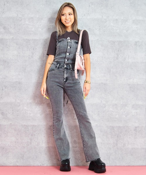 ANAP（アナップ）の「フロント ベルト スタッズ デザイン ショルダー バッグ（ショルダーバッグ・レディース・ブラック/ブラウン/ピンク・ONE SIZE）」の7枚目の写真