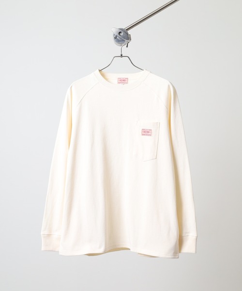 BIG MIKE(ビッグマイク)の「BIG MIKE 10OZ 3 Pocket L/S Tee 10オンス コットン ポケットロングスリーブTシャツ(Tシャツ/カットソー・メンズ・ナチュラル/チャコール/アッシュグレー・L/XL/M)」の21枚目の写真