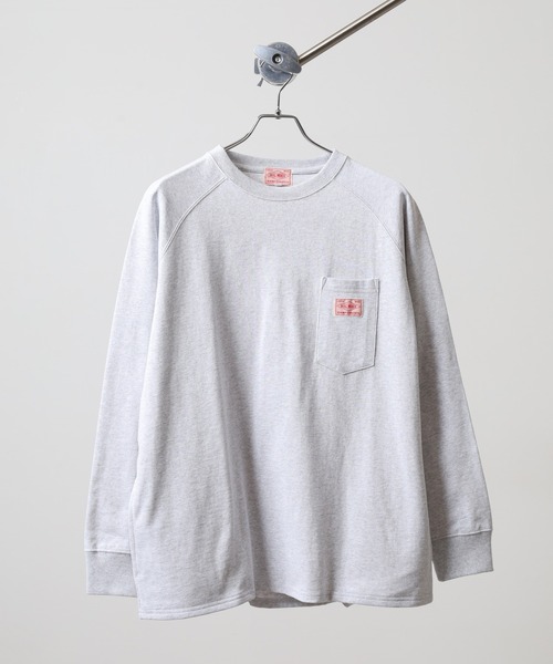 BIG MIKE(ビッグマイク)の「BIG MIKE 10OZ 3 Pocket L/S Tee 10オンス コットン ポケットロングスリーブTシャツ(Tシャツ/カットソー・メンズ・ナチュラル/チャコール/アッシュグレー・L/XL/M)」の10枚目の写真
