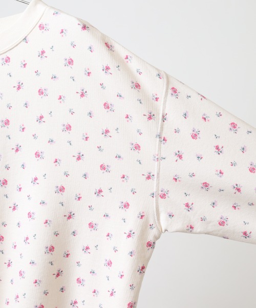 JEMORGAN(ジェーイーモーガン)の「JEMORGAN 花柄ガーゼ裏毛クルーネック(Tシャツ/カットソー・レディース・アイボリー系2/アイボリー系3/グレー系/アイボリー系1/グレー系1・FREE)」の7枚目の写真