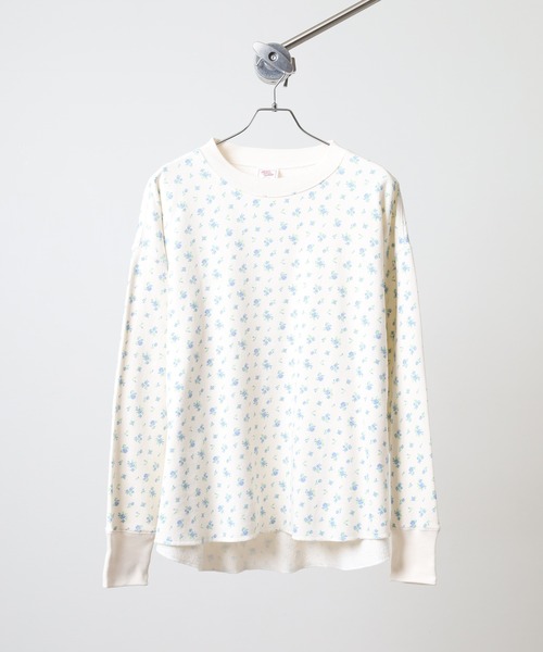 JEMORGAN(ジェーイーモーガン)の「JEMORGAN 花柄ガーゼ裏毛クルーネック(Tシャツ/カットソー・レディース・アイボリー系2/アイボリー系3/グレー系/アイボリー系1/グレー系1・FREE)」の20枚目の写真