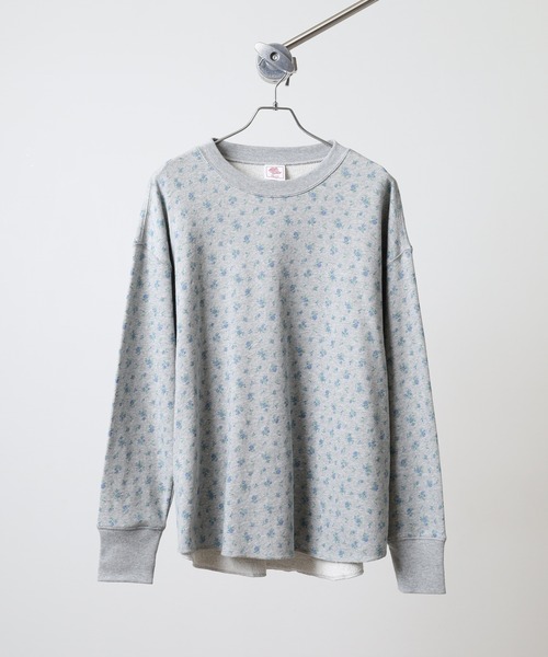 JEMORGAN(ジェーイーモーガン)の「JEMORGAN 花柄ガーゼ裏毛クルーネック(Tシャツ/カットソー・レディース・アイボリー系2/アイボリー系3/グレー系/アイボリー系1/グレー系1・FREE)」の19枚目の写真