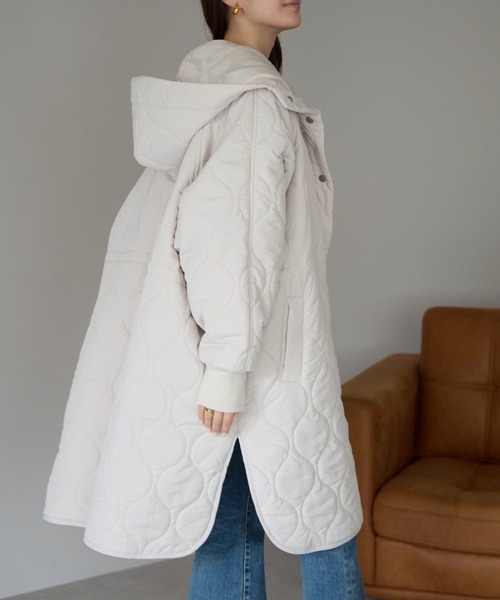 セール】キルティング フードモンスターコート（ダウンジャケット