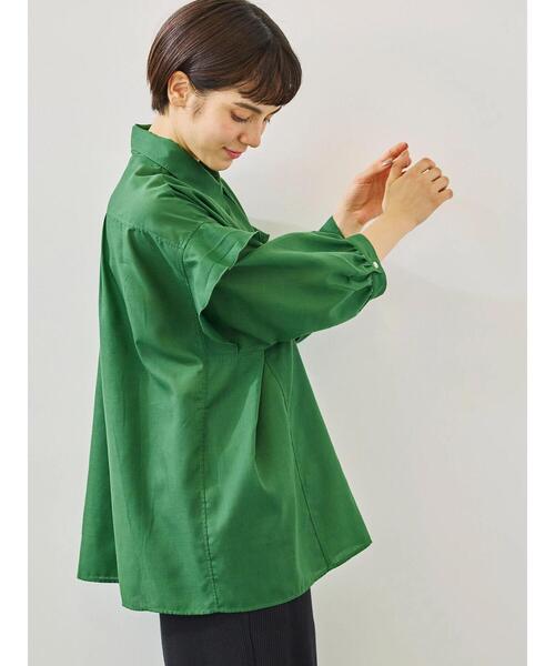 SM2（エスエムツー）の「肩フリル切替シャツ（シャツ/ブラウス・レディース・オレンジ/グリーン/ベージュ/ブラック・F）」の9枚目の写真