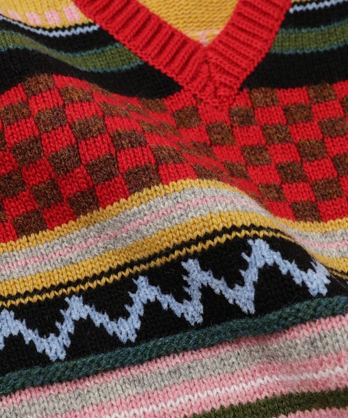 MARNI（マルニ）の「MOUNTAIN JACQUARD BLEND / ニットベスト（ベスト・メンズ・マルチ・48(L)）」の8枚目の写真