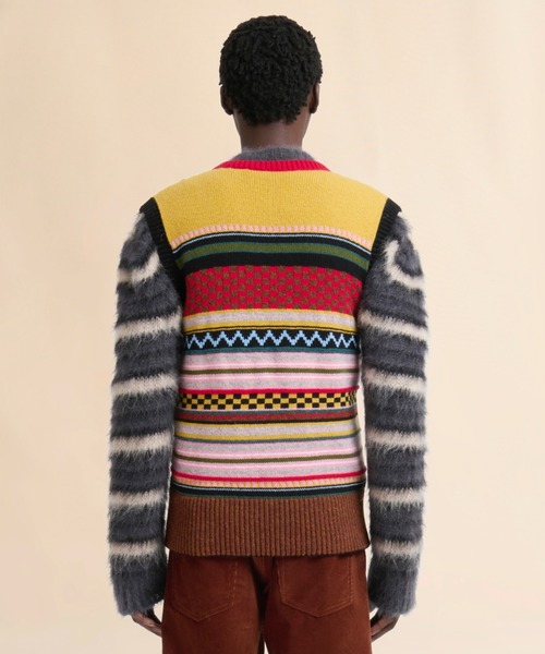 MARNI（マルニ）の「MOUNTAIN JACQUARD BLEND / ニットベスト（ベスト・メンズ・マルチ・48(L)）」の7枚目の写真