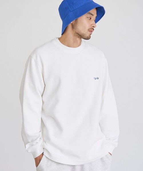 PENNEYS(ぺニーズ)の「Penneys(ぺニーズ)別注ワッフルロンT(Tシャツ/カットソー・メンズ・ホワイト/ダークグリーン/ネイビー・M/S/XL/L)」の2枚目の写真