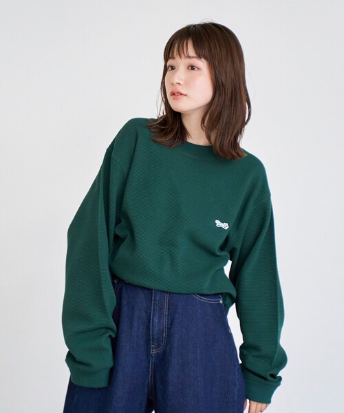 PENNEYS(ぺニーズ)の「Penneys(ぺニーズ)別注ワッフルロンT(Tシャツ/カットソー・メンズ・ホワイト/ダークグリーン/ネイビー・M/S/XL/L)」の12枚目の写真