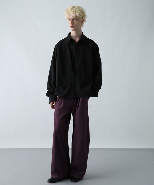 HARE（ハレ）の「【SET UP対応】YOSEハオリシャツ(HARE)（シャツ/ブラウス・メンズ・ブラック/レッド/グレー系その他・FREE）」の4枚目の写真