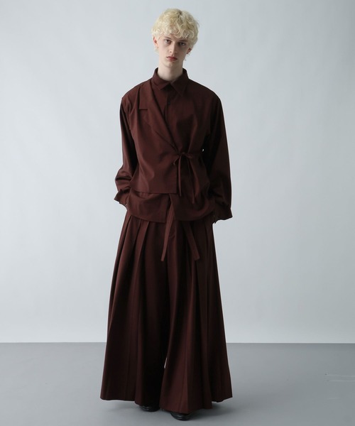 HARE（ハレ）の「【SET UP対応】YOSEハオリシャツ(HARE)（シャツ/ブラウス・メンズ・ブラック/レッド/グレー系その他・FREE）」の7枚目の写真