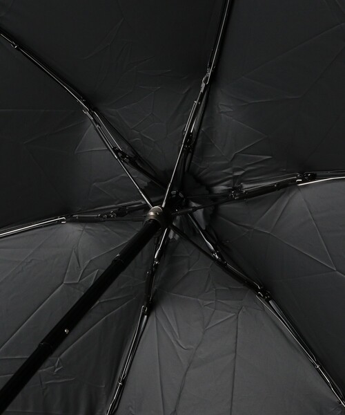 Ray BEAMS（レイビームス）の「フラワー チェック 晴雨兼用 折りたたみ傘（長傘・レディース・ブラック/サックスブルー・ONE SIZE）」の6枚目の写真