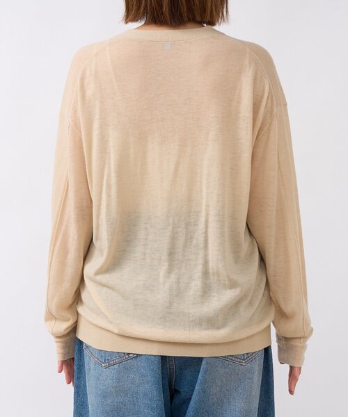 RIVE DROITE（リヴドロワ）の「【MYSELFbyRD（マイセルフバイリヴドロワ）】ニットカーディガン（カーディガン/ボレロ・レディース・ベージュ/サックスブルー・FREE）」の7枚目の写真