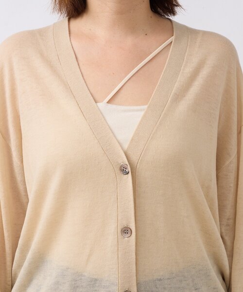 RIVE DROITE（リヴドロワ）の「【MYSELFbyRD（マイセルフバイリヴドロワ）】ニットカーディガン（カーディガン/ボレロ・レディース・ベージュ/サックスブルー・FREE）」の8枚目の写真