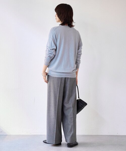 RIVE DROITE（リヴドロワ）の「【MYSELFbyRD（マイセルフバイリヴドロワ）】ニットカーディガン（カーディガン/ボレロ・レディース・ベージュ/サックスブルー・FREE）」の15枚目の写真