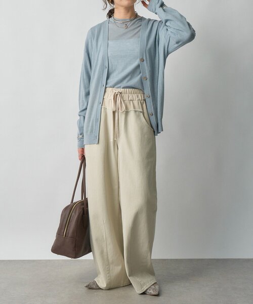 RIVE DROITE（リヴドロワ）の「【MYSELFbyRD（マイセルフバイリヴドロワ）】ニットカーディガン（カーディガン/ボレロ・レディース・ベージュ/サックスブルー・FREE）」の20枚目の写真