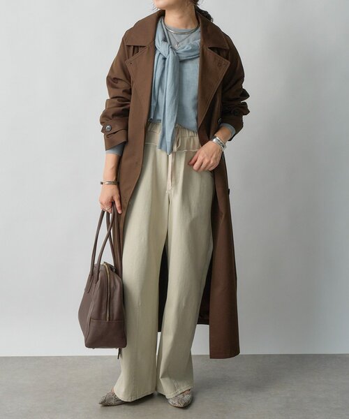 RIVE DROITE（リヴドロワ）の「【MYSELFbyRD（マイセルフバイリヴドロワ）】ニットカーディガン（カーディガン/ボレロ・レディース・ベージュ/サックスブルー・FREE）」の4枚目の写真