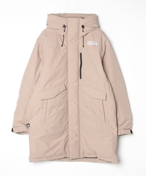 FIRST DOWN(ファーストダウン)の「ラップダウンコート ディクロス マウリ(ダウンジャケット/コート・メンズ・ベージュ/ブラック・S/M/L/XL)」の14枚目の写真