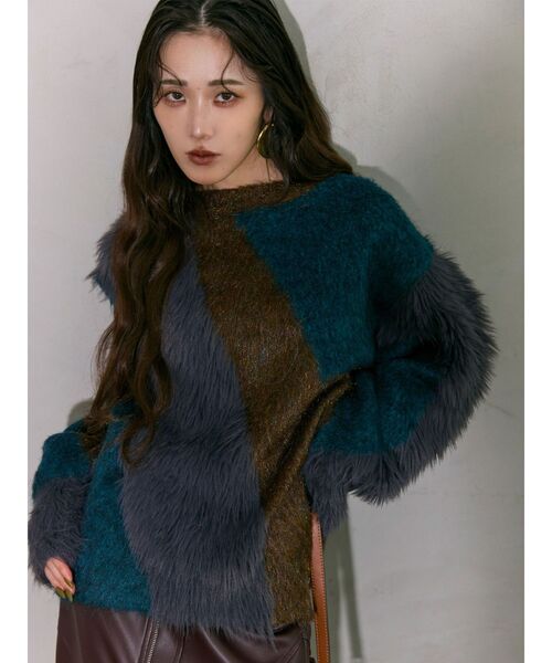 セール】【YUKKOコラボ】MIXヤーンチュニックニット（ニット/セーター