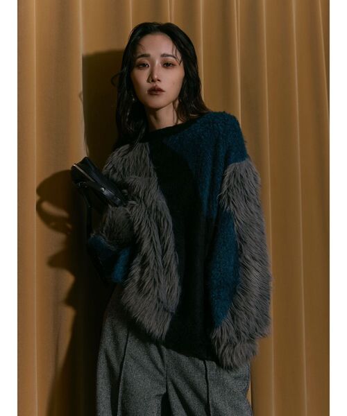 ★Yuki★ [BATONER] モヘヤニット ブルー ☆Yuki様専用☆ [BATONER] モヘヤニット ブルー