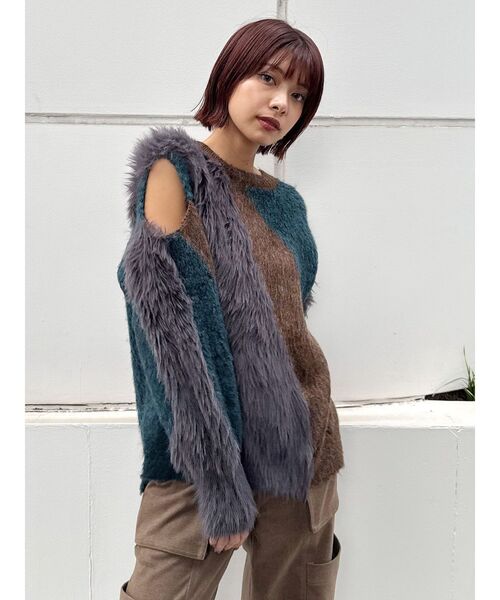 セール】【YUKKOコラボ】MIXヤーンチュニックニット（ニット/セーター