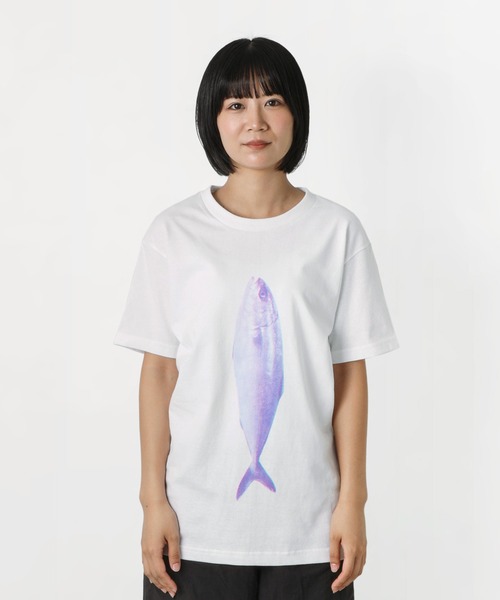 PAPERSKY(ペーパースカイ)の「PAPERSKY ペーパースカイ BURI T ブリTシャツ(Tシャツ/カットソー・レディース・ホワイト系その他・S/M/L)」の1枚目の写真