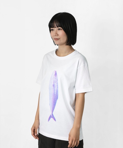 PAPERSKY(ペーパースカイ)の「PAPERSKY ペーパースカイ BURI T ブリTシャツ(Tシャツ/カットソー・レディース・ホワイト系その他・S/M/L)」の2枚目の写真