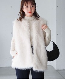 tiptop | ロングフォックスファーベスト(ベスト)