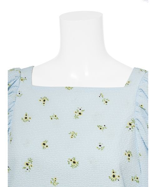 Mila Owen(ミラオーウェン)の「バックリボンバルーンスリーブチュニック(シャツ/ブラウス・レディース・ブラック/ライトブルー/ホワイト・1/0)」の11枚目の写真