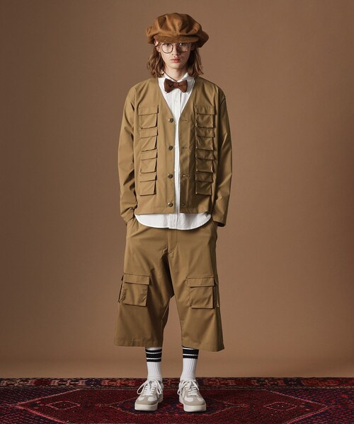 40ｃｔ＆525（フォーティーカラッツアンドゴーニーゴ）の「カーゴハーフパンツ（その他パンツ・メンズ・ブラック/サンドベージュ・03/02）」の9枚目の写真