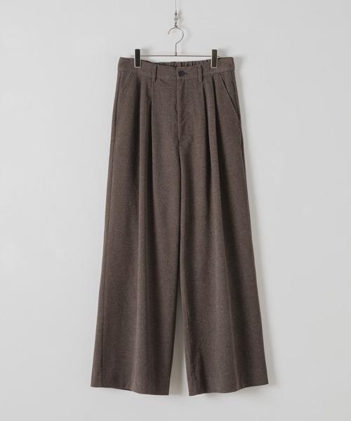 DOOPZ（ドープス）の「Double Face Baggy Slacks - ダブルフェイスバギースラックス（スラックス・メンズ・チャコールグレー/ブラウン・MEDIUM/SMALL/LARGE）」の2枚目の写真