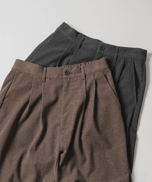 DOOPZ（ドープス）の「Double Face Baggy Slacks - ダブルフェイスバギースラックス（スラックス・メンズ・チャコールグレー/ブラウン・MEDIUM/SMALL/LARGE）」の14枚目の写真