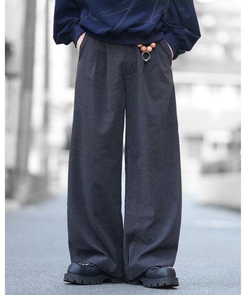 DOOPZ（ドープス）の「Double Face Baggy Slacks - ダブルフェイスバギースラックス（スラックス・メンズ・チャコールグレー/ブラウン・MEDIUM/SMALL/LARGE）」の15枚目の写真