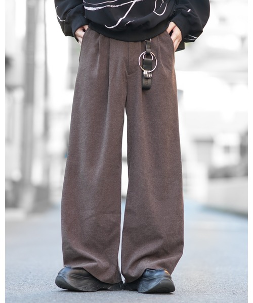 DOOPZ（ドープス）の「Double Face Baggy Slacks - ダブルフェイスバギースラックス（スラックス・メンズ・チャコールグレー/ブラウン・MEDIUM/SMALL/LARGE）」の16枚目の写真